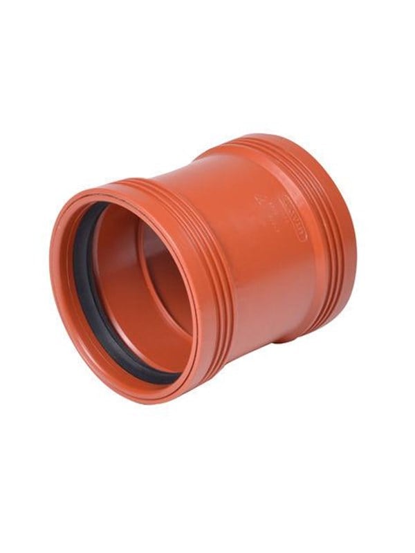 Produktfoto för PP-dobbelt stikmuffe 160mm - Wavin
