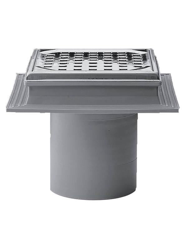 Purus Drain bowl maxiflex 110 mm with stainless steel grate