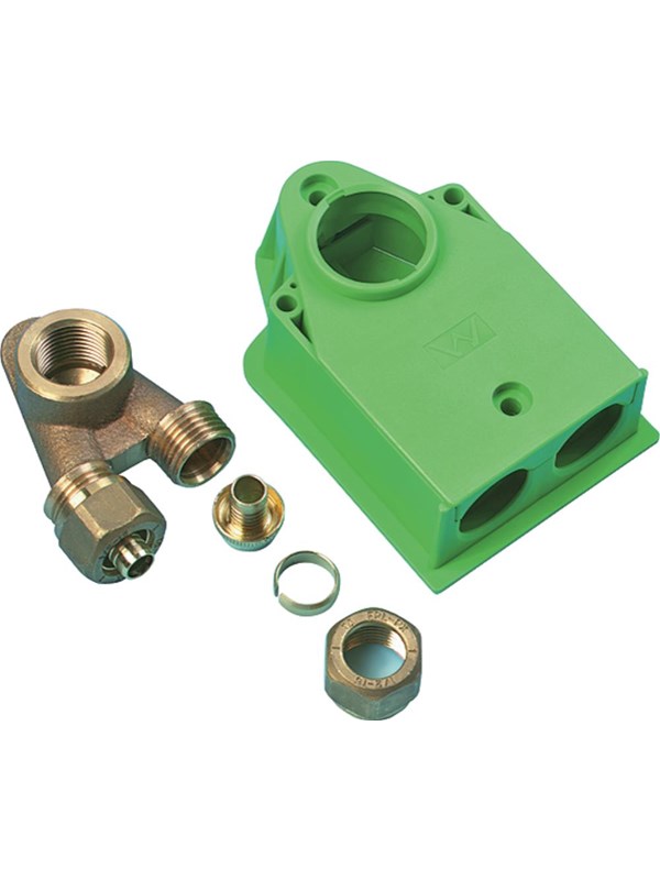 Uponor termination box pex dr box iv twin 15x2.5-1/2ft-15x2.