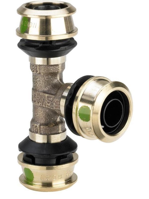 Viega Raxofix T-piece 32 mm gunmetal