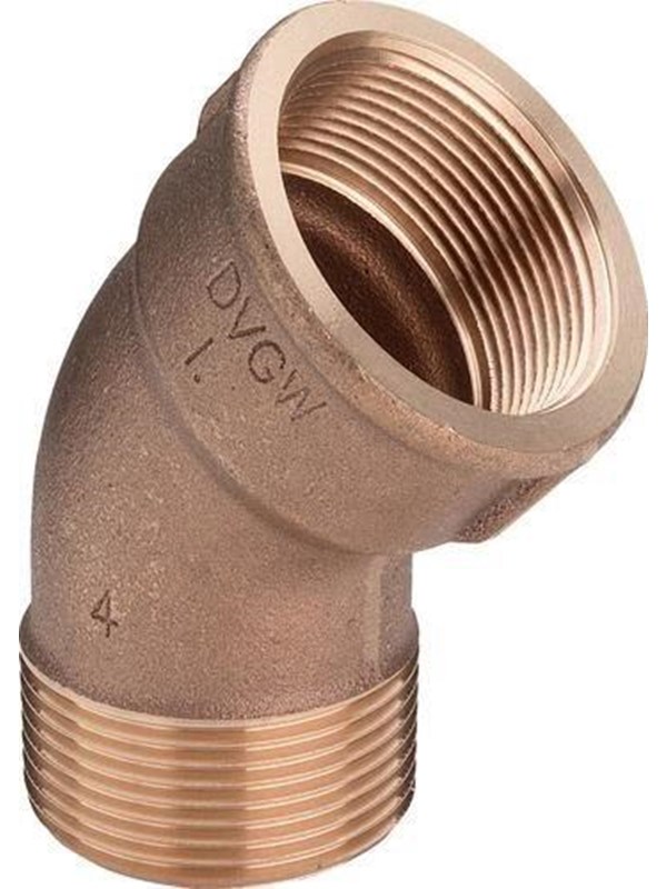 Viega Bend 45° sleeve/nipple 1/2" gunmetal