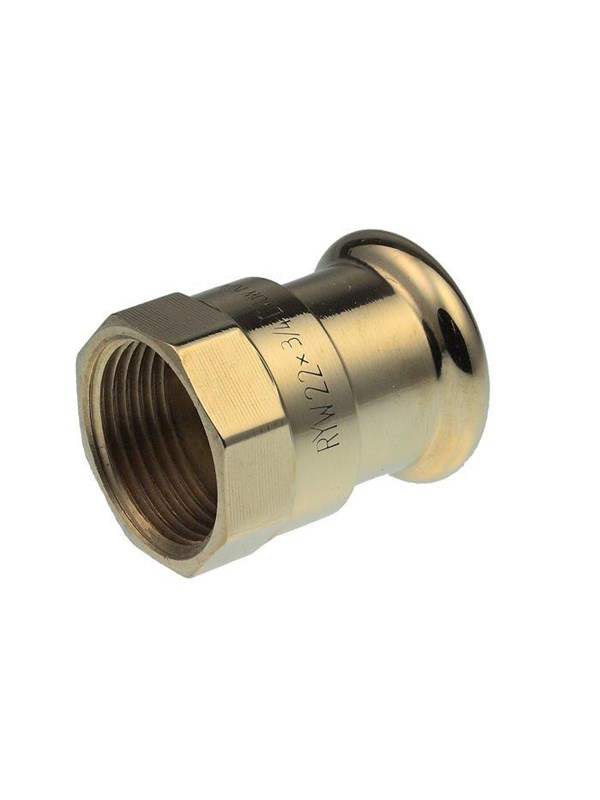 Vsh Fabrieken Xpress copper straight connector vsh female / female 22mmx3 / 4 cu