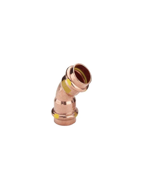 Viega Profipress G bend 45° 18 Copper/bright 345617