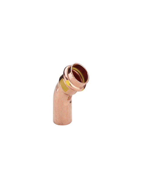 Viega Profipress G bend 45° 22 Copper/bright 345693