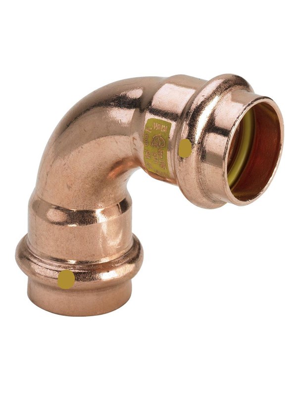 Viega Profipress G bend 90° 22 Copper/bright 345488