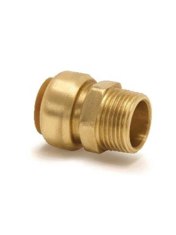 Broen Tectite straight male connector 15 mm x 12'' gunmetal