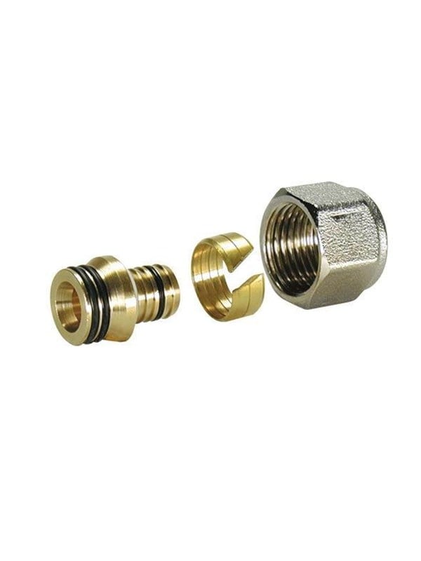 Pettinaroli Complete adapting set for multilayer pipe brass 1/2x16/12 alu-pex