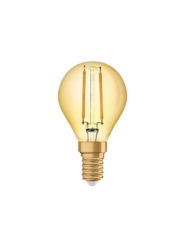 Produktfoto för Osram LED-glödlampa Vintage 1906 Mini-ball 2,5W/824 (22W) Gold E14