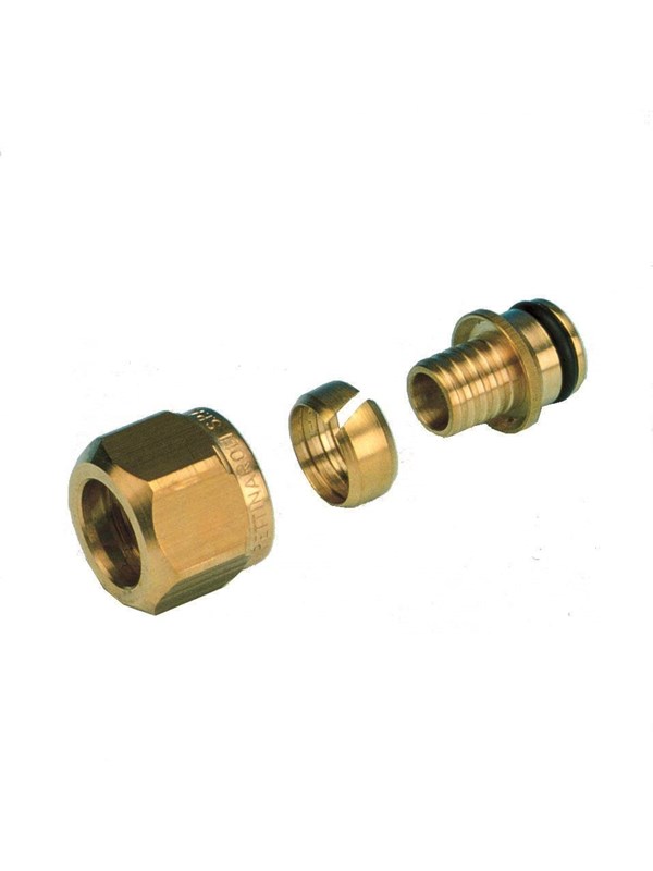 Pettinaroli 3/4 adapting set yellow 18x20mm for pex