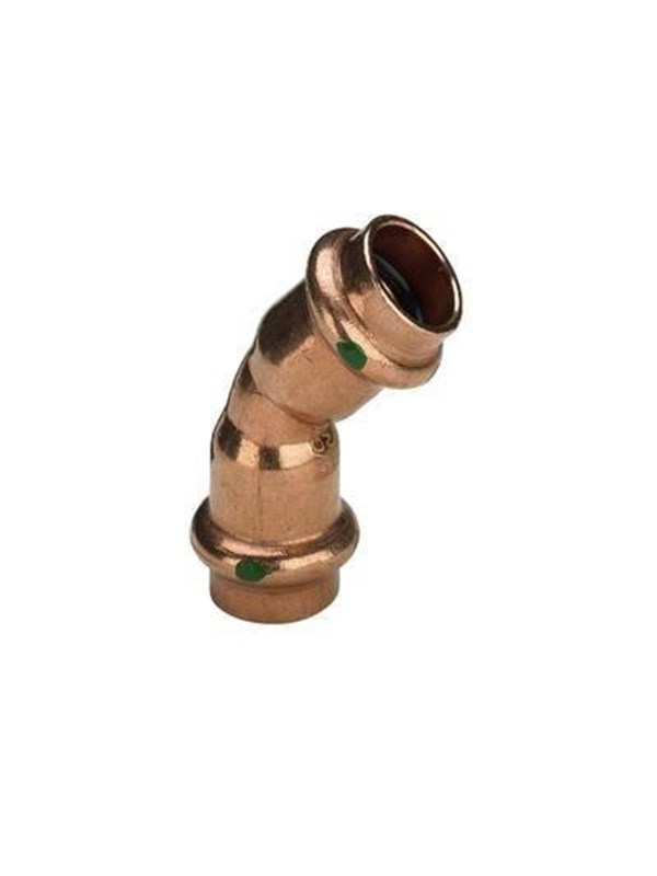 Viega Profipress bend 45° 15 Copper/bright 292348