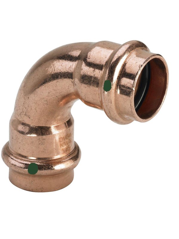 Viega Profipress bend 90° 15 Copper/bright 291501