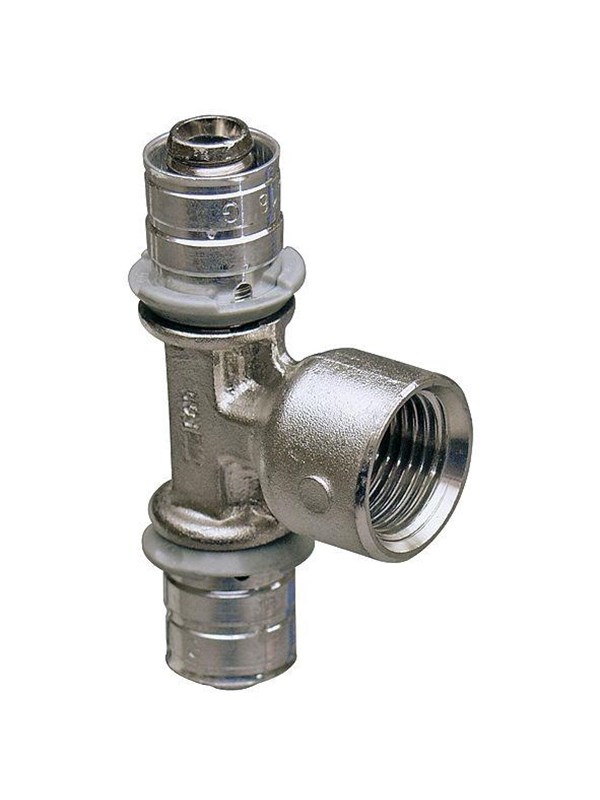 Uponor press tee adapter female thread 40-rp3/4ft-40