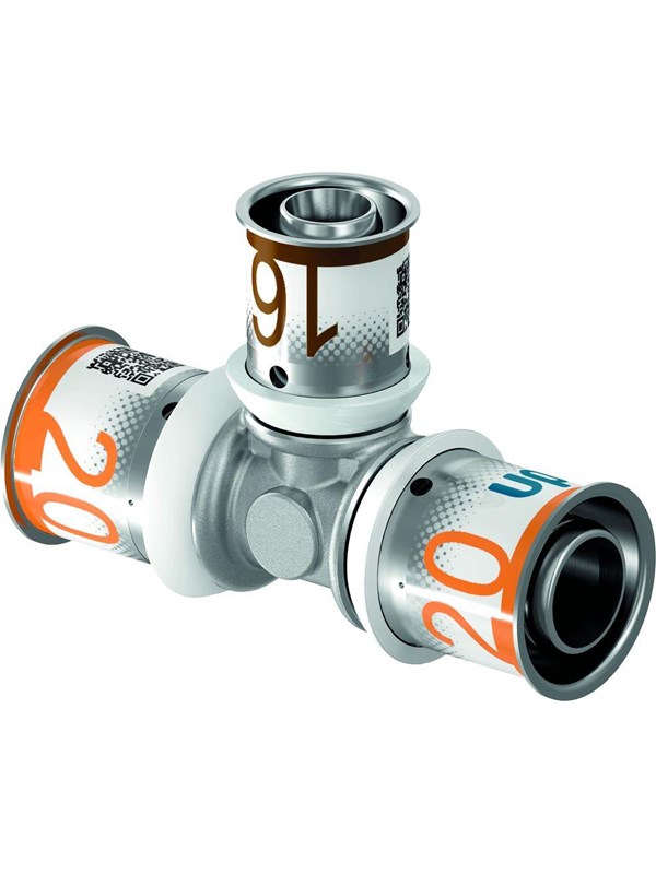 Uponor s-press plus tee reducer 20 x 16 x 20 mm