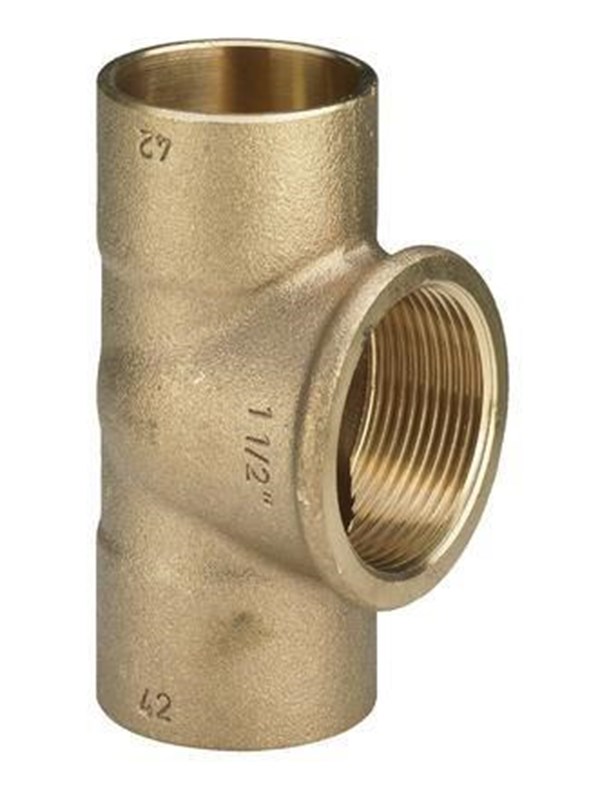 Viega T-piece 22 x 1/2" x 22 mm gunmetal