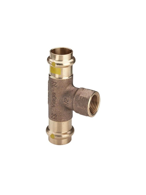 Viega Profipress G T-piece 28 x 1/2" x 28 mm gunmetal