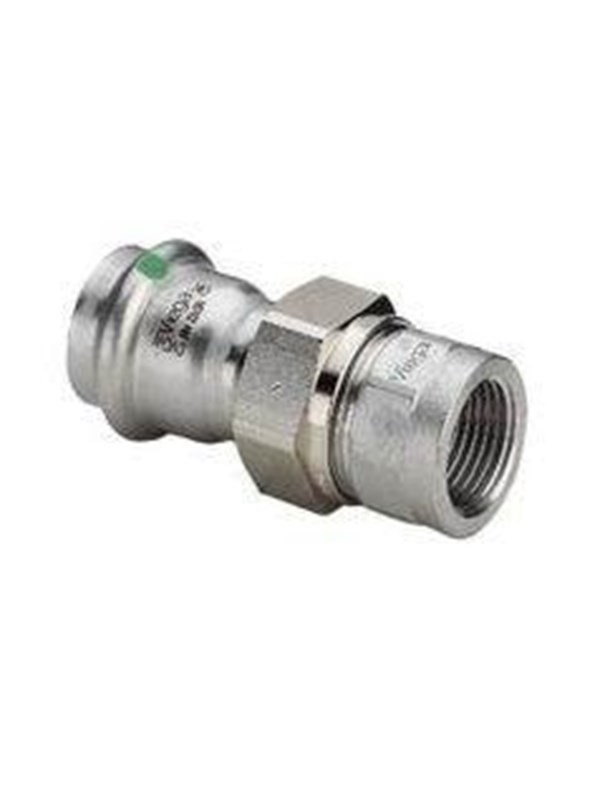 Viega Sanpress Inox transition fitting 22 x 3/4" Stainless steel/bright 437503