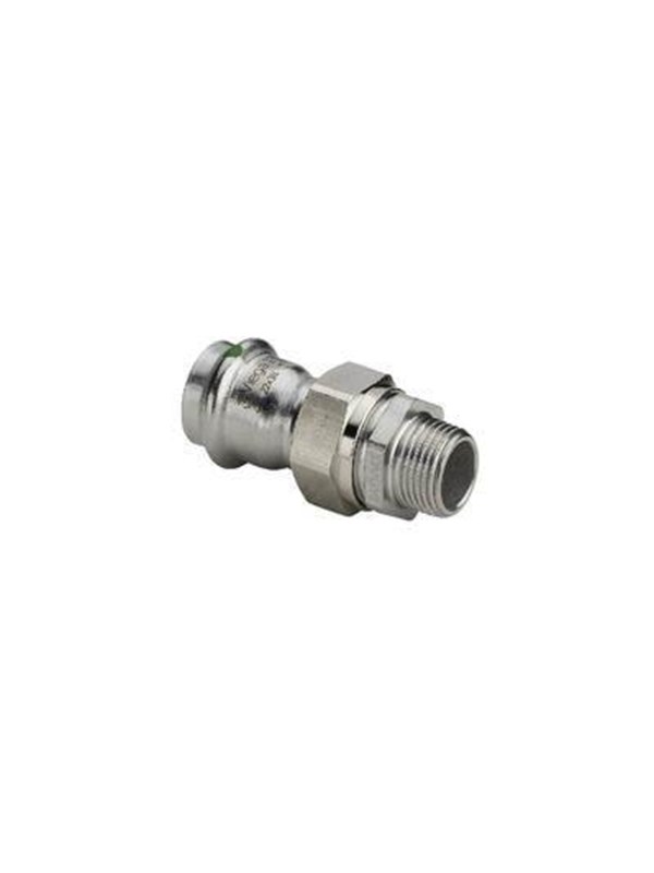 Viega Sanpress Inox transition fitting 42 x 1 1/2" Stainless steel / glossy