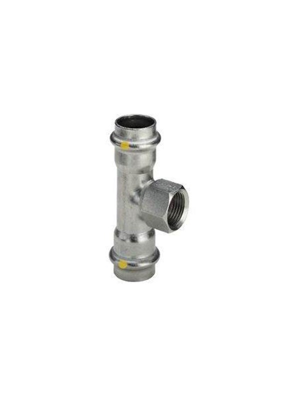 Viega Sanpress Inox Tee 54mm x 1/2" x 54mm stainless steel