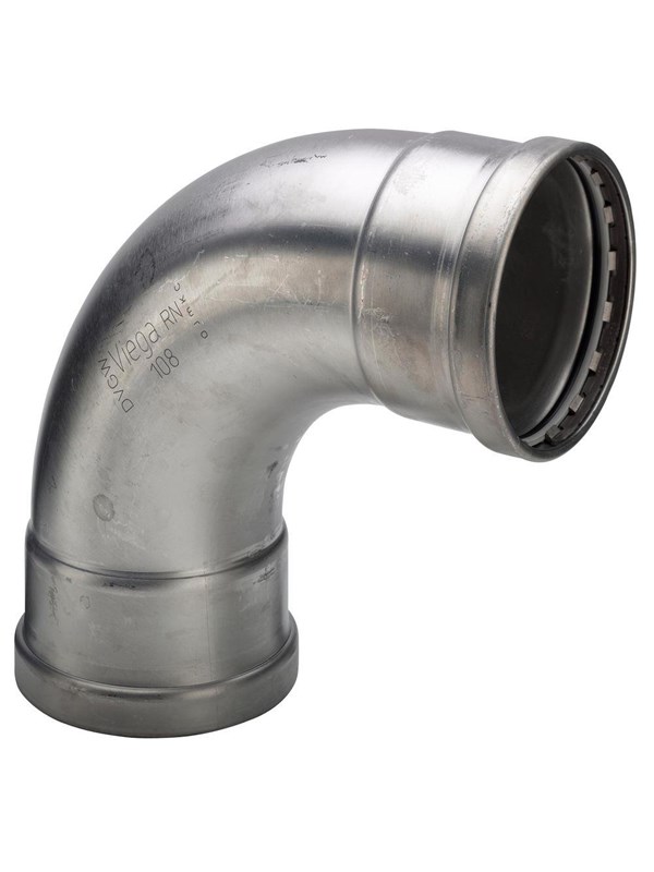 Viega Sanpress Inox XL bend 90° 76.1 Stainless steel/bright 482596