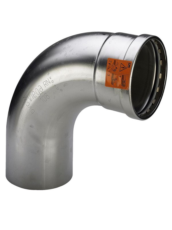 Viega Sanpress Inox XL bend 90° 76.1 Stainless steel/bright 482626