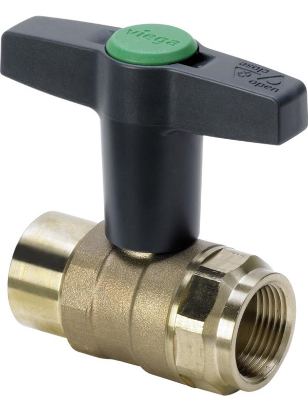 Viega Easytop ball valve socket/socket 1 1/2" gunmetal