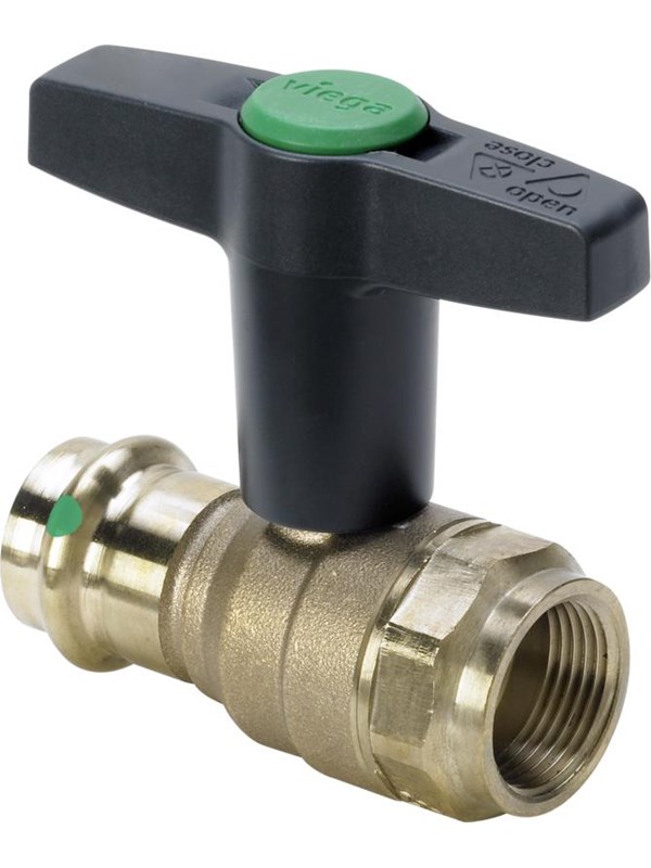 Viega Easytop ball valve 18 mm x 1/2" gunmetal