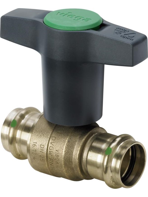 Viega Easytop ball valve 22 mm gunmetal