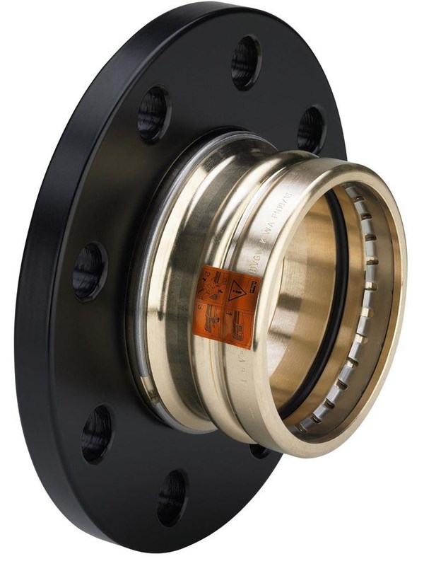 Viega Sanpress XL flange transition gunmetal DN80-88.9 mm