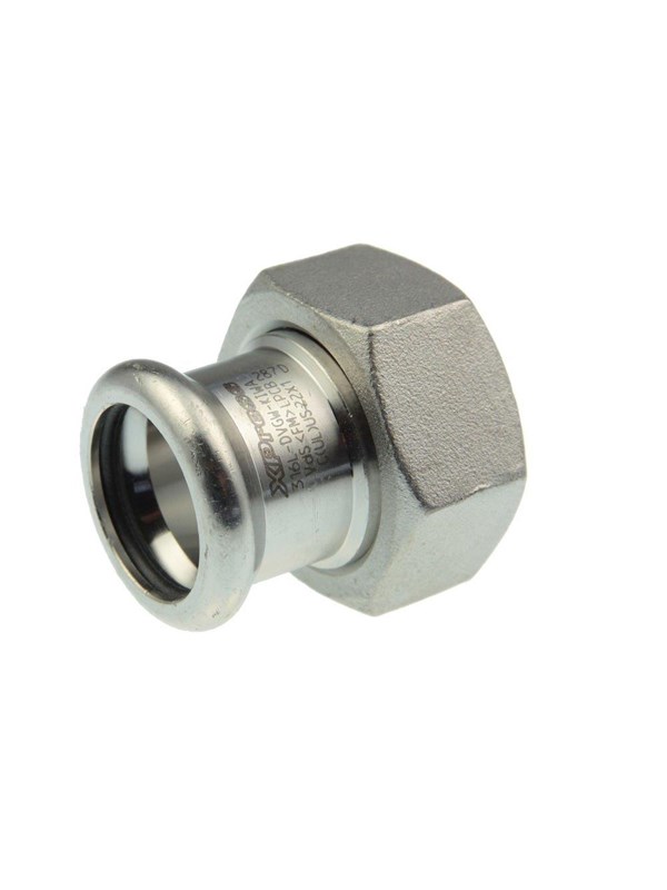 Vsh Fabrieken Xpr stainless coupl w/nut ff 18xg3/4