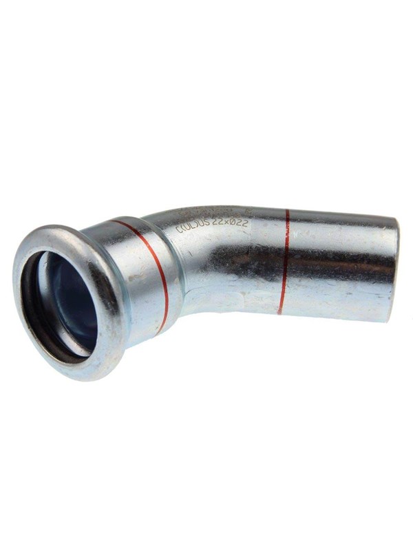 Vsh Fabrieken Xpr carbon elbow 45 deg. fø 42