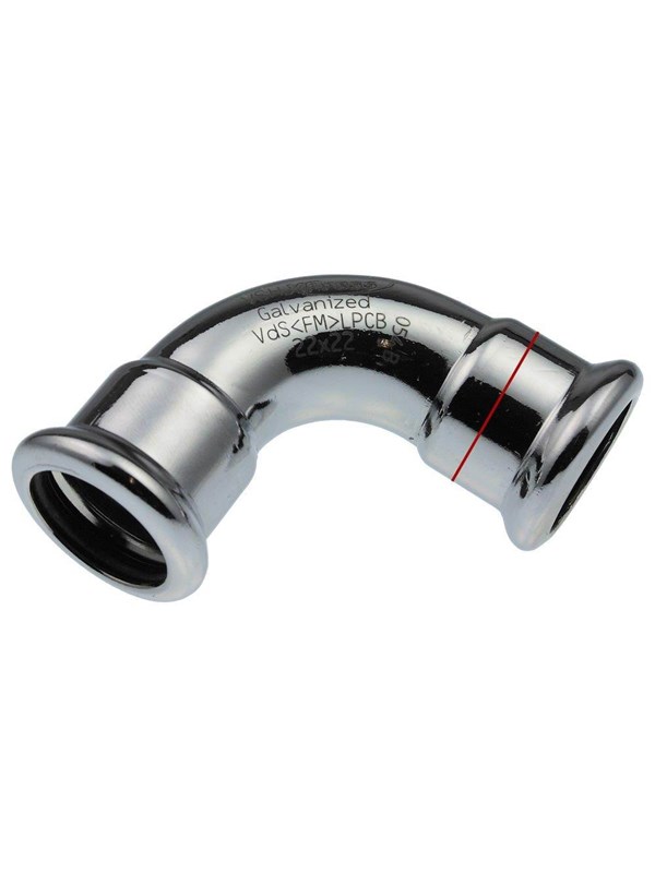 Vsh Fabrieken Xpr carbon elbow 90 deg. ff 35