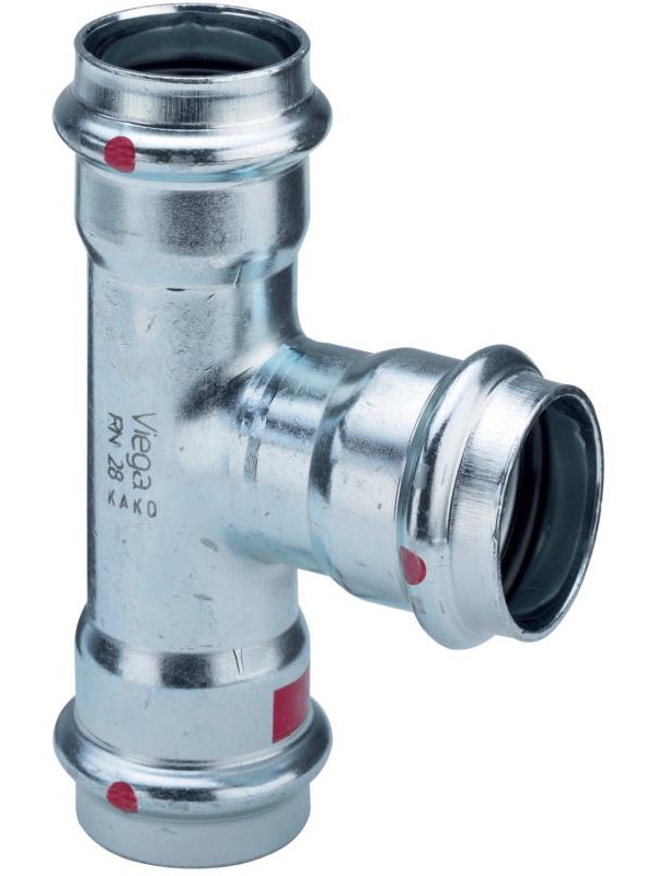 Viega Prestabo T-piece 54 x 28 x 54 mm galvanized steel