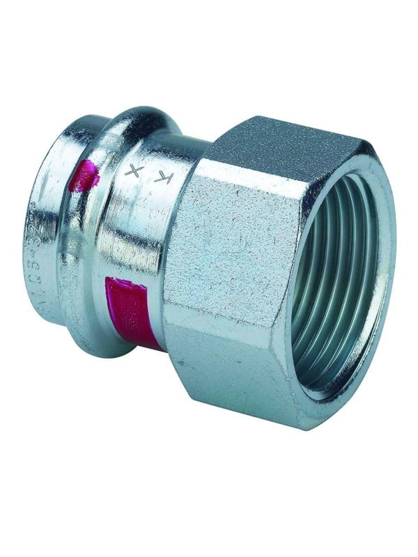 Viega Prestabo transition 28 x 3/4" socket/socket galvanized steel