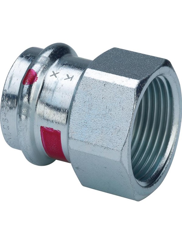 Viega Prestabo transition 28 x 1" socket/socket galvanized steel
