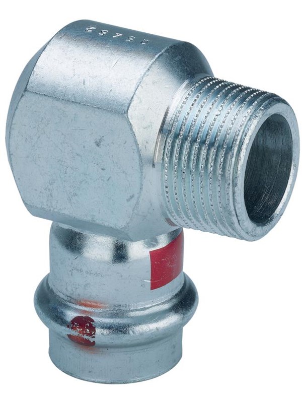 Viega Prestabo transition angle 90° 15 x 1/2" galvanized steel