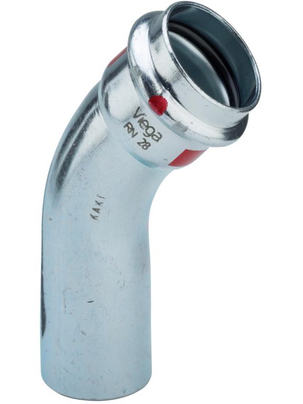 Viega Prestabo bend 45° 18 Steel/Galvanized 558345