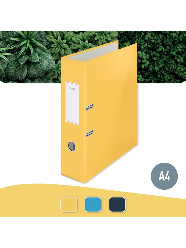 Produktfoto för Leitz 180° Cosy LAF-pärm Soft Touch Gul