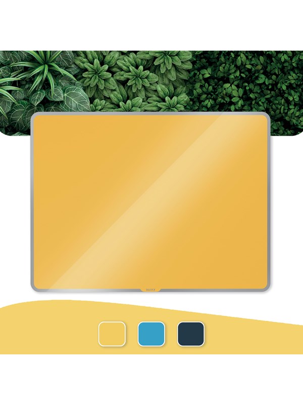 Leitz Cosy Magnetisk Whiteboard Glas 80x60 Cm Gul