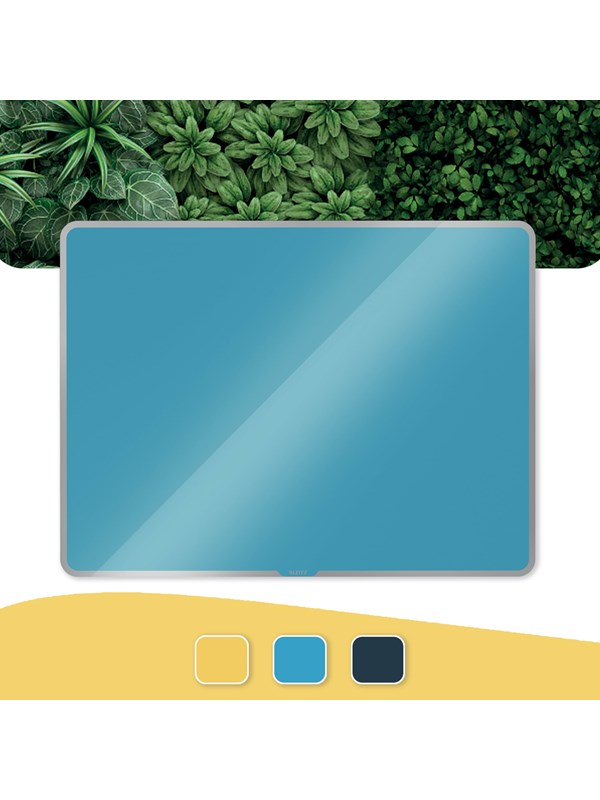 Leitz Cosy Magnetisk Whiteboard Glas 80x60 Cm Blå