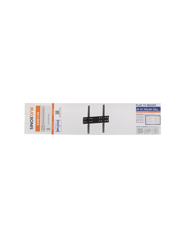 Sinox One väggfäste för TV - 40"-65" - Svart - Max 40 kg - recommended for 65"