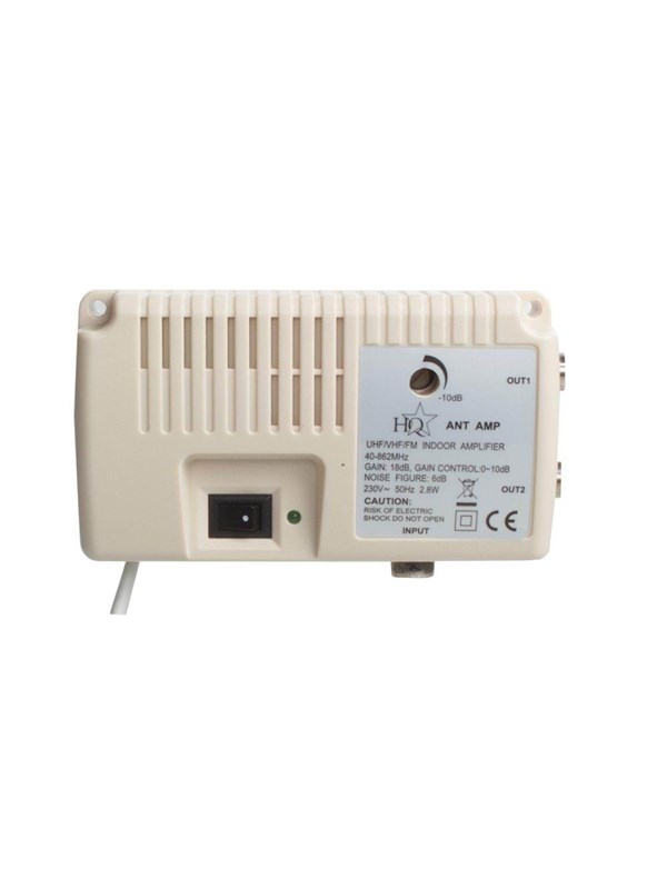 Sinox Antennförstärkare 0-20 dB - Vit