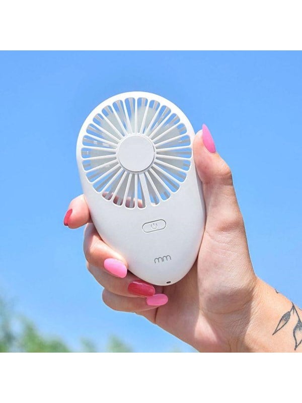 Mikamax Bärbar handfläkt - Uppladdningsbart batteri - 2 hastigheter