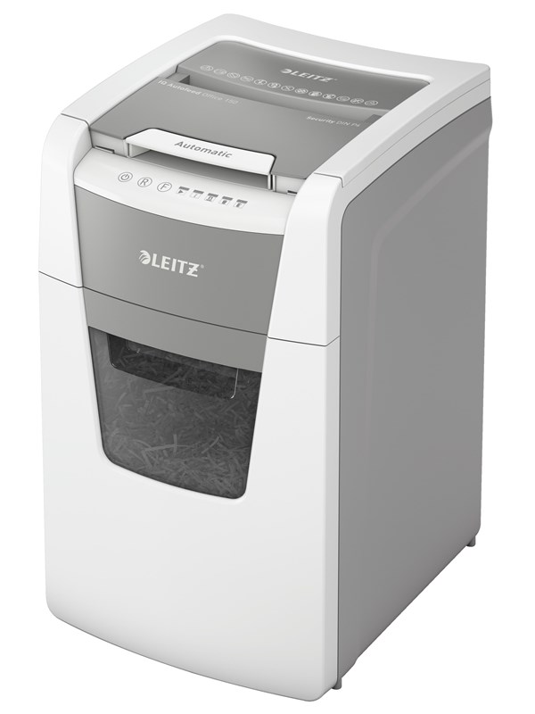 Produktfoto för Leitz IQ AutoFeed Office 150 P4 - Dokumentförstörare - dubbelskärning - 4 x 28 mm - P-4