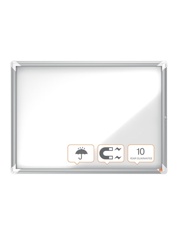 Nobo Premium Plus Utomhus Låsbar Magnetisk Anslagstavla 8xA4