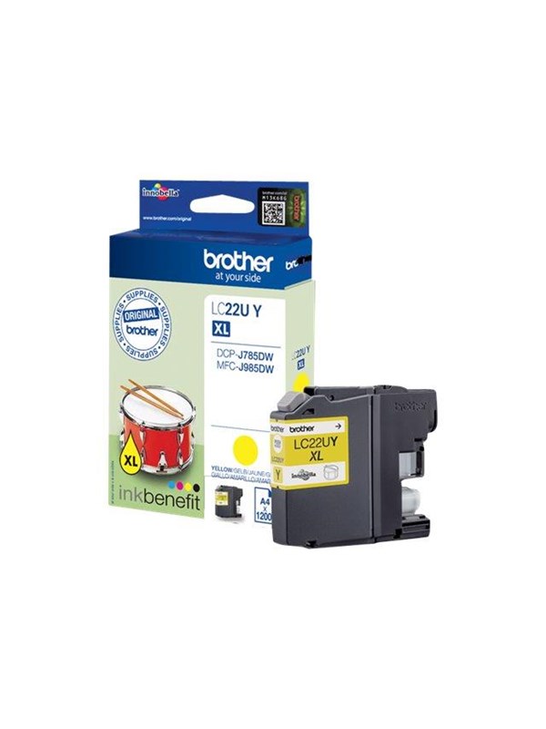 Brother LC22UY / LC 22UY High Capacity Yellow Ink