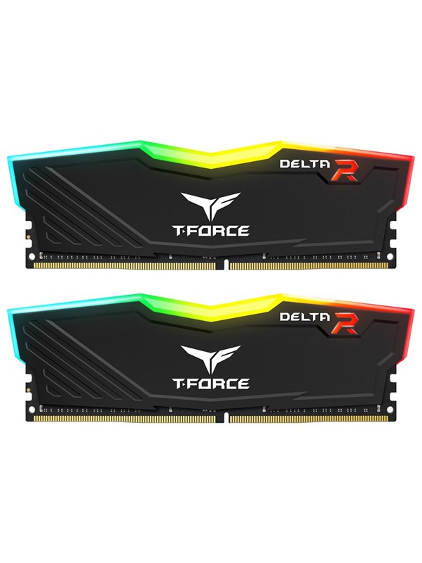 Team Group T Force Delta Rgb Ddr4 3600 32gb Cl18 Dual Channel 2 Pcs Intel Xmp Svart Med Rgb