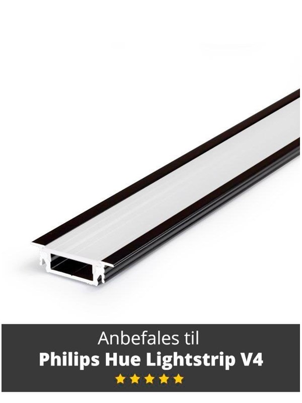 Light Solutions Aluminum Profile Model G For Philips Hue And Lifx Black