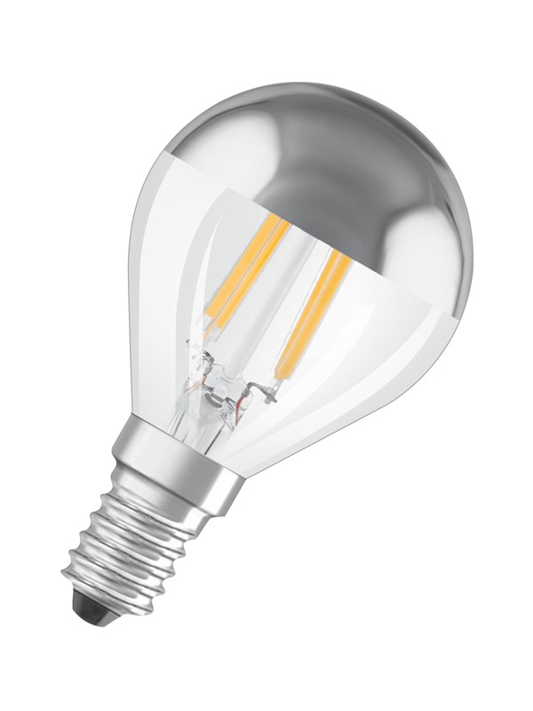 Osram LED-glödlampa Mini-ball 4W/827 (34W) Mirror Clear E14