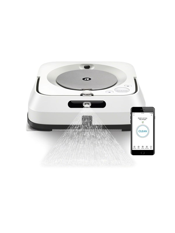 Produktfoto för iRobot Braava jet m6 Robotgolvtvätt - Vit och Blå