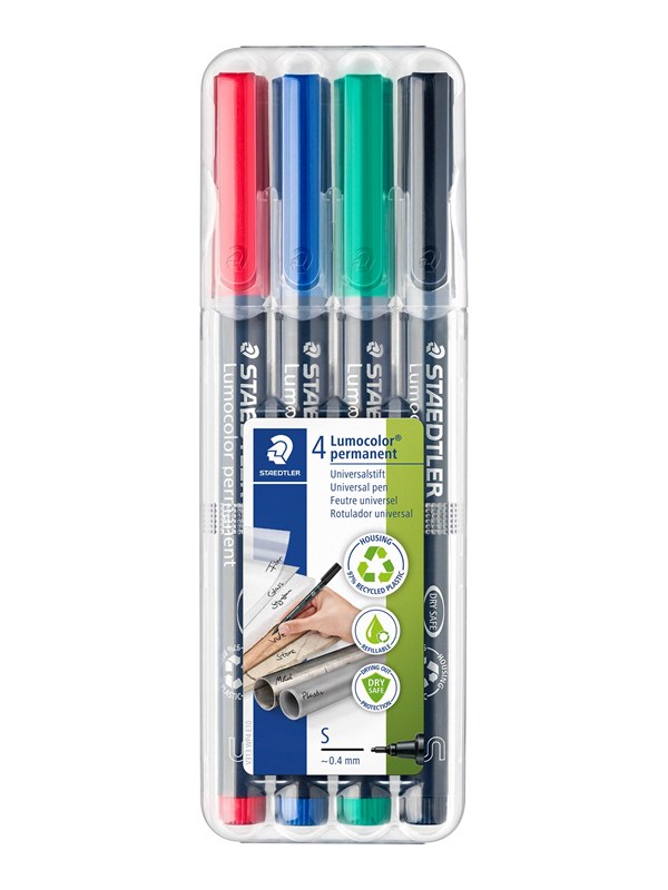 Staedtler Universal pen Lumocolor perm S 4pcs
